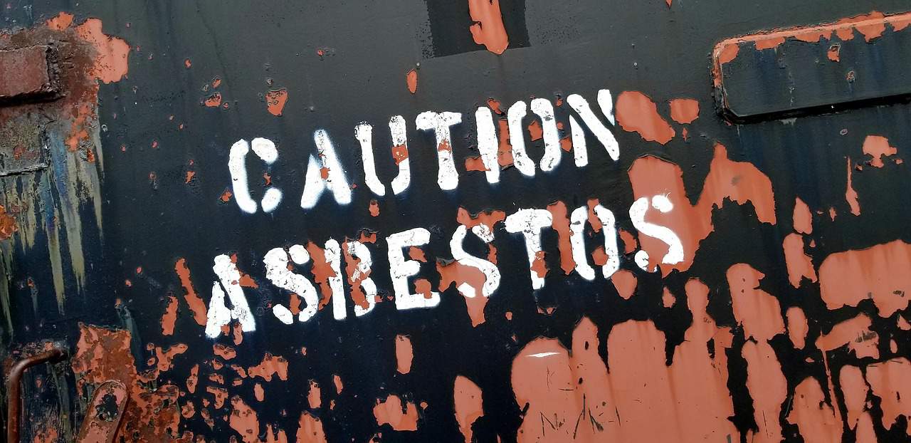 asbestos exposure sign